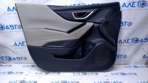 Door trim card front left Subaru Forester 19- SK black with gray insert cloth, armrest leather gray, for dry cleaning, dents, abrasions, scratches