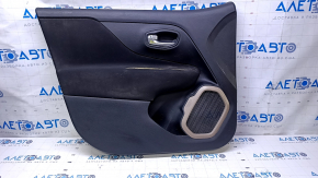 Door trim card front left Jeep Renegade 15- black with black insert cloth, armrest cloth, scratches, abrasions, for dry cleaning