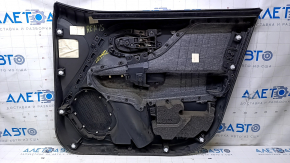 Door trim card front left Jeep Renegade 15- black with black insert cloth, armrest cloth, scratches, nicks