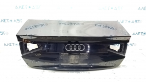 Trunk lid Audi A4 B8 13-16 rest sedan without spoiler black LY9B, scratches
