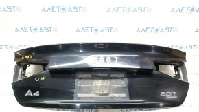 Trunk lid Audi A4 B8 13-16 rest sedan without spoiler black LY9B, scratches