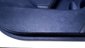 Door trim card front left Subaru Impreza 17- GK black with gray insert cloth, armrest gray leather, molding carbon, scratches, nicks, pokes, abrasions, for dry cleaning, used