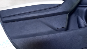 Door trim card front left Subaru Impreza 17- GK black with gray insert cloth, armrest gray leather, molding carbon, scratches, nicks, pokes, abrasions, for dry cleaning, used