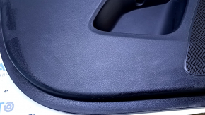 Door trim card front left Jeep Cherokee KL 19 - black with black insert leather, armrest black leather with red stitching, molding dark wood, dent, scuff, abrasions, scratches Used orig