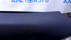 Door trim card front left Mitsubishi Outlander Sport ASX 13-17 black with black insert cloth, armrest black cloth, molding chrome, scratches, abrasions, scuffs Used