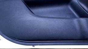 Door trim card front left Mitsubishi Outlander Sport ASX 13-17 black with black insert cloth, armrest black cloth, molding chrome, scratches, abrasions, scuffs Used