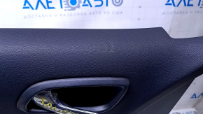 Door trim card front left Dodge Journey 11- black with black insert leather, armrest black leather, black stitching, dents, abrasions, scratches Used