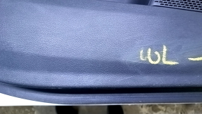 Door trim card front left Dodge Journey 11- black with black insert leather, armrest black leather, black stitching, dents, abrasions, scratches Used