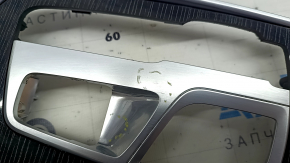 Set of interior trims BMW 7 G12 16-22 dark wood Fineline, with deflectors, with backlights, scratches Used
