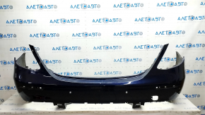 Bare rear bumper Mercedes W213 E 17-20 for parking sensors and moldings, Luxury, blue, broken fasteners, fastener came off