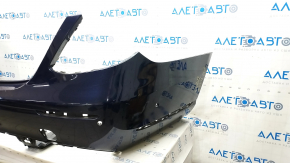 Bare rear bumper Mercedes W213 E 17-20 for parking sensors and moldings, Luxury, blue, broken fasteners, fastener came off