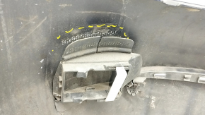 Bare rear bumper Mercedes W213 E 17-20 for parking sensors and moldings, Luxury, blue, broken fasteners, fastener came off