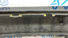 Bare rear bumper Mercedes W213 E 17-20 for parking sensors and moldings, Luxury, blue, broken fasteners, fastener came off