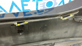 Bare rear bumper Mercedes W213 E 17-20 for parking sensors and moldings, Luxury, blue, broken fasteners, fastener came off