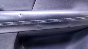 Door trim card front left Dodge Journey 11- black with black insert leather, armrest black leather, black stitching, scuffs, bumps, scratches, burrs Used