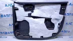 Door trim card front left Dodge Journey 11- black with black insert leather, armrest black leather, black stitching, scuffs, bumps, scratches, burrs Used