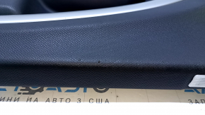 Door trim card front left Mini Cooper Countryman R60 12-16 black with black insert plastic, armrest black rubber, molding gray structure, dent, scuffs, abrasions, scratches, used orig.