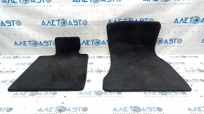 Set of floor mats for BMW 7 G12 16-22 cloth black, dry cleanable used