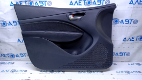 Door trim card front left Dodge Dart 13-16 black with insert black mesh cloth, armrest black leather, dent, scuffs, scratches used