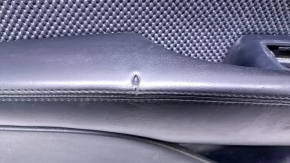 Door trim card front left Dodge Dart 13-16 black with insert black mesh cloth, armrest black leather, dent, scuffs, scratches used