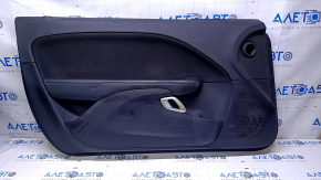 Door trim card front left Dodge Challenger 15-19 rest black with black insert cloth, armrest black leather, dents, bumps, nicks, scratches, abrasions, for dry cleaning Used
