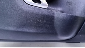 Door trim card front left Dodge Challenger 15-19 rest black with black insert cloth, armrest black leather, dents, bumps, nicks, scratches, abrasions, for dry cleaning Used