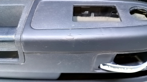 Door trim card front left Dodge Challenger 09-14 prerest black with black insert cloth, armrest black leather, handle trim carbon, pokes, scratches, abrasions, scuffs Used