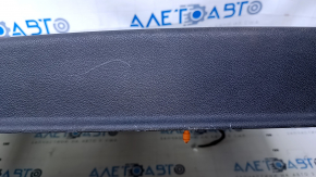 Door trim card front left Dodge Dart 13-16 black with black mesh cloth insert, black leather armrest, under the gas tank flap opening button, scratches, abrasions, bumps, scuffs, breakage of fasteners