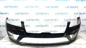 Bare front bumper Lincoln MKZ 17-20 without parking sensors without towing hook, black G1, melted, rubbed Used