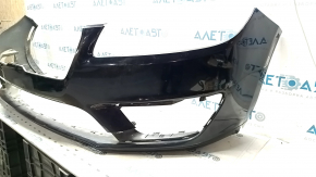 Bare front bumper Lincoln MKZ 17-20 without parking sensors without towing hook, black G1, melted, rubbed Used