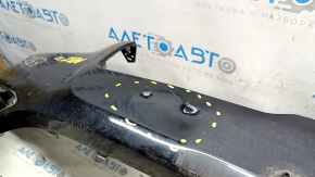 Bare front bumper Lincoln MKZ 17-20 without parking sensors without towing hook, black G1, melted, rubbed Used