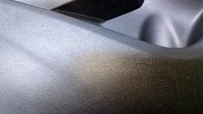 Door trim card front left Acura ILX 13-15 black with black insert leather, armrest black leather, scratches, abrasions, scuffs, used