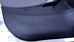 Door trim card front left Fiat 500X 16-17 black with gray insert leather, gray leather armrest, carbon fiber trim, scratches, abrasions, butt Used
