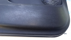 Door trim card front left Fiat 500L 14 - black with beige insert leather, armrest beige leather, scuffs, scratches, for dry cleaning Used