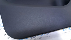 Door trim card front left Audi Q5 8R 09-17 gray with gray insert leather, armrest beige leather, molding dark wood gloss, for seat memory, dents, abrasions, broken fastening, scratches