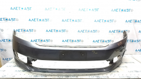Bare front bumper VW Passat b7 12-15 USA graphite LD7X, dented, scratches used