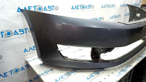 Bare front bumper VW Passat b7 12-15 USA graphite LD7X, dented, scratches used