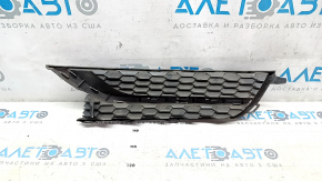 Front bumper grille right VW Passat b7 12-15 USA without fog lights, with molding, sand on molding, broken mount, used