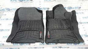 Set of floor mats for Subaru Forester 19-SK with trunk carpet, rubber, WeatherTech, scratches Used