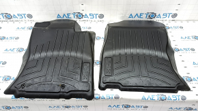 Set of floor mats for Subaru Forester 19-SK with trunk carpet, rubber, WeatherTech, scratches Used