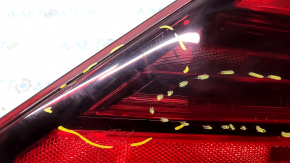 Light outer wing left Nissan Rogue 17- scratches, chip cut off, no fragment