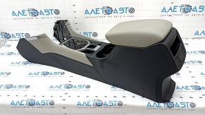 Central console armrest Subaru Forester 19-SK leather, black with gray, scratches, dents, dry cleaning Used