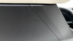 Central console armrest Subaru Forester 19-SK leather, black with gray, scratches, dents, dry cleaning Used