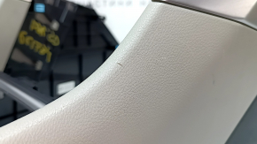 Central console armrest Subaru Forester 19-SK leather, black with gray, scratches, dents, dry cleaning Used