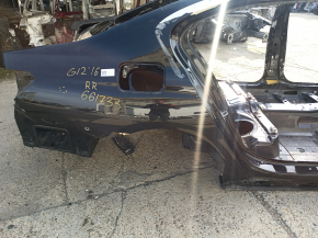 Quarter wing rear right BMW 7 G12 16-22 on the body, black, pokes