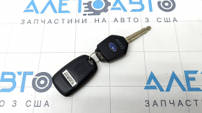 Subaru Forester 19-SK 4-button key with 1-button key fob, scratches, used