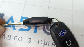 Subaru Forester 19-SK 4-button key with 1-button key fob, scratches, used