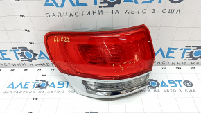 Light outer wing left Jeep Grand Cherokee WK2 14-21 chrome without fastening, scratched, cracks in glass used
