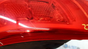 Light outer wing left Jeep Grand Cherokee WK2 14-21 chrome without fastening, scratched, cracks in glass used