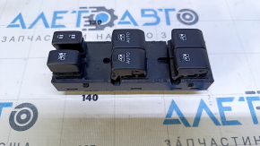 Front left window lift control Subaru Legacy 15-19 black, 2 auto used